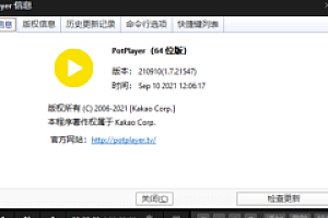 PotPlayer 1.7.21589.0视频播放软件免费下载