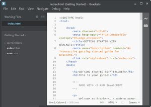 html php代码编辑利器Brackets 简体中文版 v1.13下载