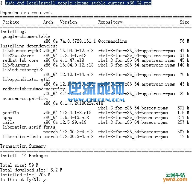 在RHEL 8/CentOS 8上安装Google Chrome浏览器的方法