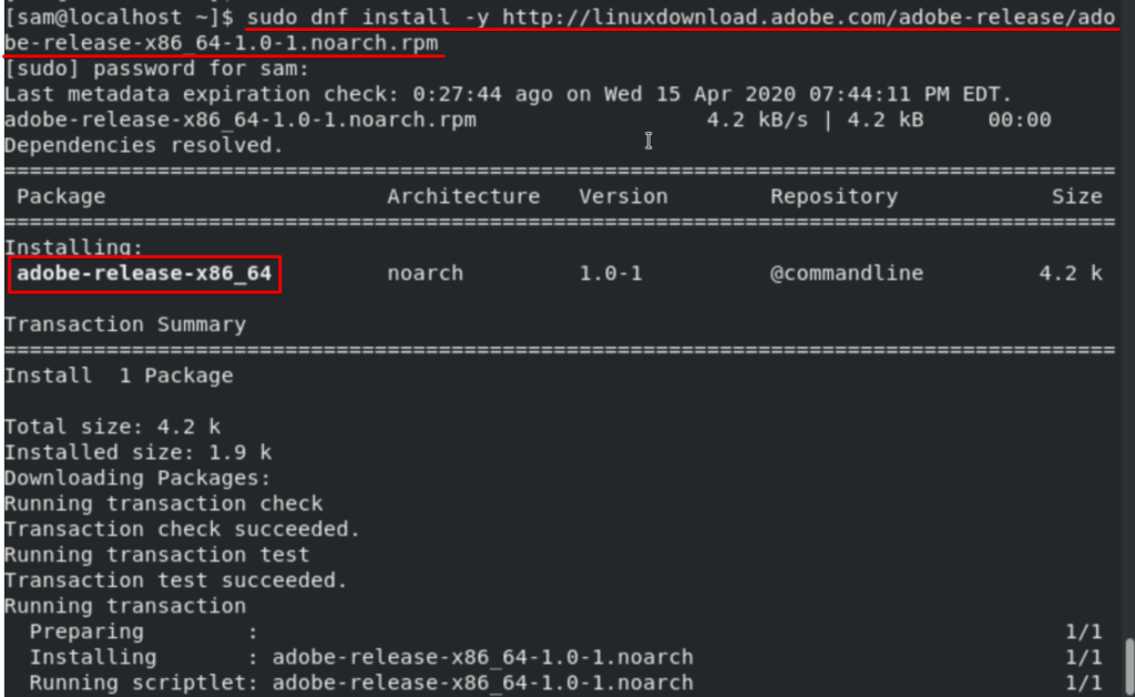 Add Adobe CentOS Repository